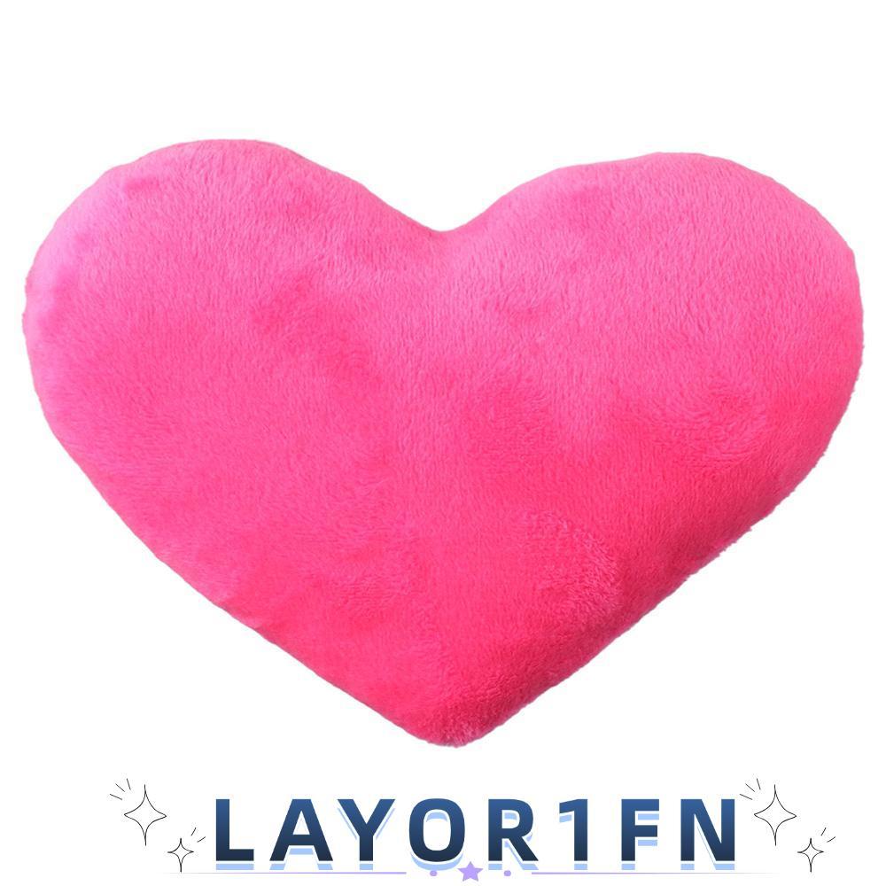 LAYOR1FN หมอนตุ๊กตาหัวใจวันวาเลนไทน์ร้อนสําหรับรูปหัวใจวันเกิด