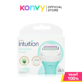 Schick Intuition Refill 40g ชิค ใบมีดโกนรีฟิล มาพร้อมสบู่ในตัว (Aloe/Cocoa Butter/Lemon Berry)