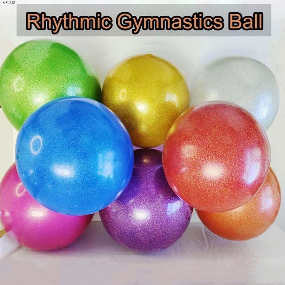 VEXUS Rhythmic Gymnastics Ball PVC ขนาด 15/18 ซม. สำหรับโยคะ พิลาทิส และการเต้นรำ
