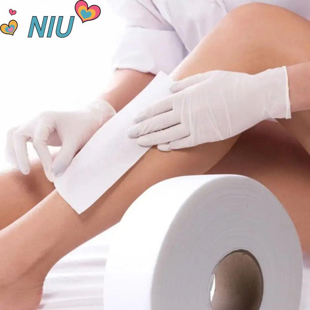 NIUYOUJS กระดาษกําจัดขน, แถบแว็กซ์ Non-Woven Hair Removal Wax Paper, Depilatory Body Cloth Wax Remov