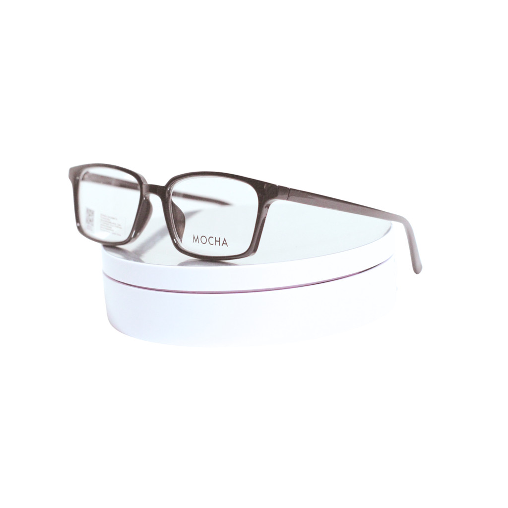 MOCHA MOCHA MOCHA แว่นตากรอบสี่เหลี่ยมผืนผ้าแฟชั่น Unisex ฟรีเลนส์ลบคุณภาพ