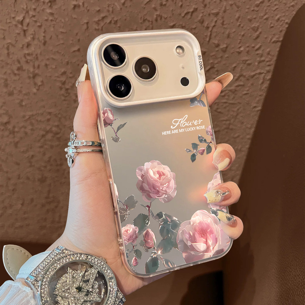 เคส Samsung A55 A05s A23 A03 A04s A03 A34 A24 A02s A05 A50s A53 A12 A03s A15 เคสโทรศัพท์ Pink Rose C