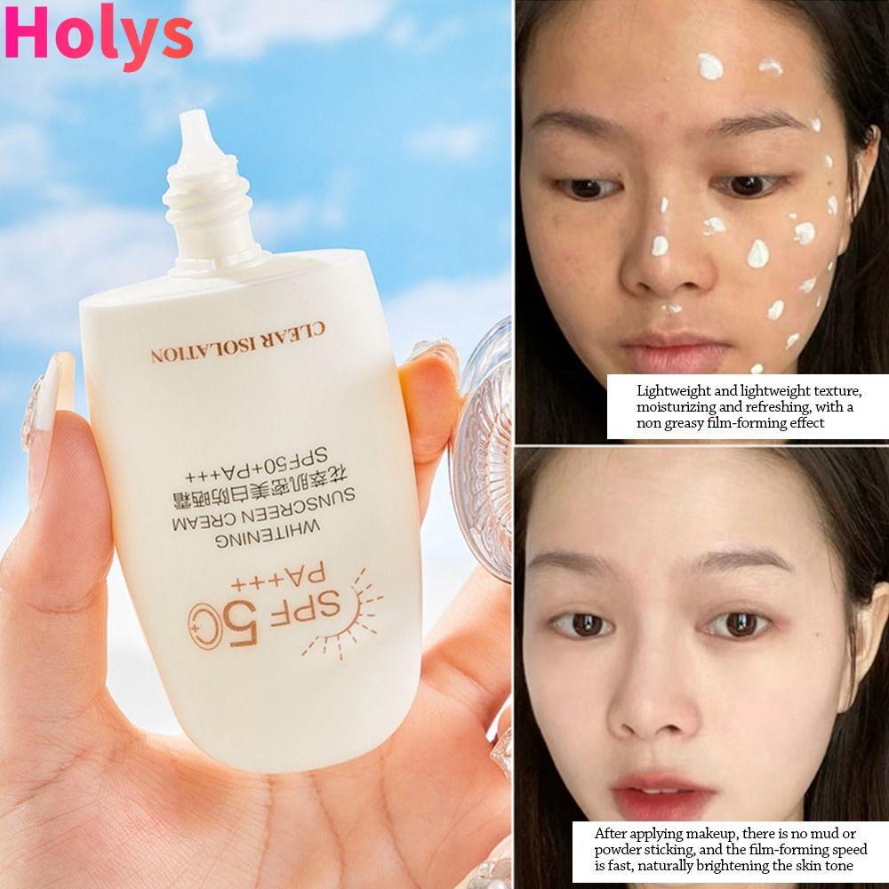HOLYS 60g/50g ครีมกันแดดฤดูร้อน, Multi-effect Repair Moisturizing Isolation Cream, ผิวระบายอากาศ Sup