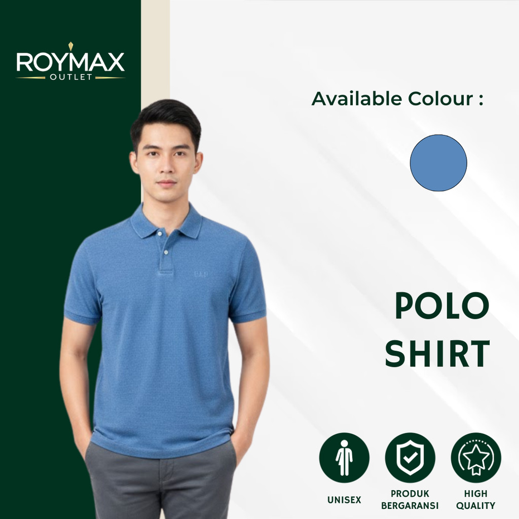 เสื้อโปโล Gaap เสื้อยืดคอปกธรรมดาสําหรับผู้ชายและผู้หญิง Unisex วัสดุ Super Comfy