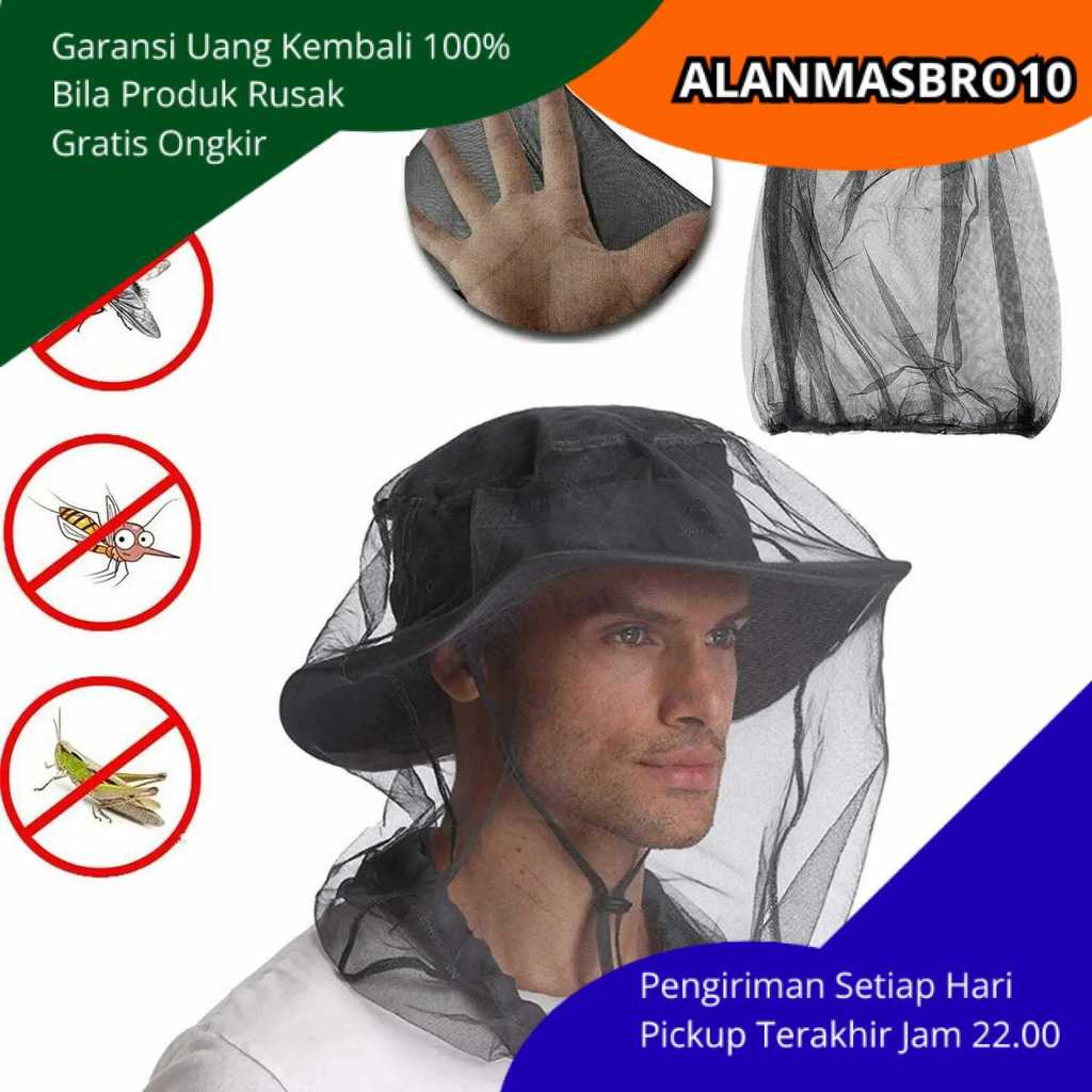 Anti-ยุงและแมลงหมวกตกปลาสุทธิเดิมตาข่ายวัสดุ Head และคอ Protector สําหรับกิจกรรมกลางแจ้งตกปลา Campin