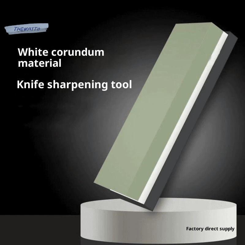 [Thewayto] 400/1000/3000/4000/8000 Grit Whetstone Sharpening 2 Side Carbon Steel Sharpener Chisel Ho