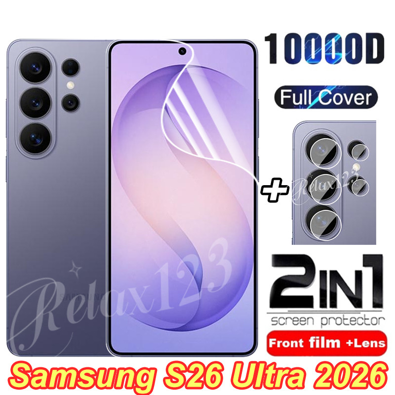 SAMSUNG สําหรับSamsung S26 Ultra 5G 2IN1 ด้านหน้าHydrogelฟิล์มและเลนส์ฟิล์มสําหรับSamsung Galaxy S26