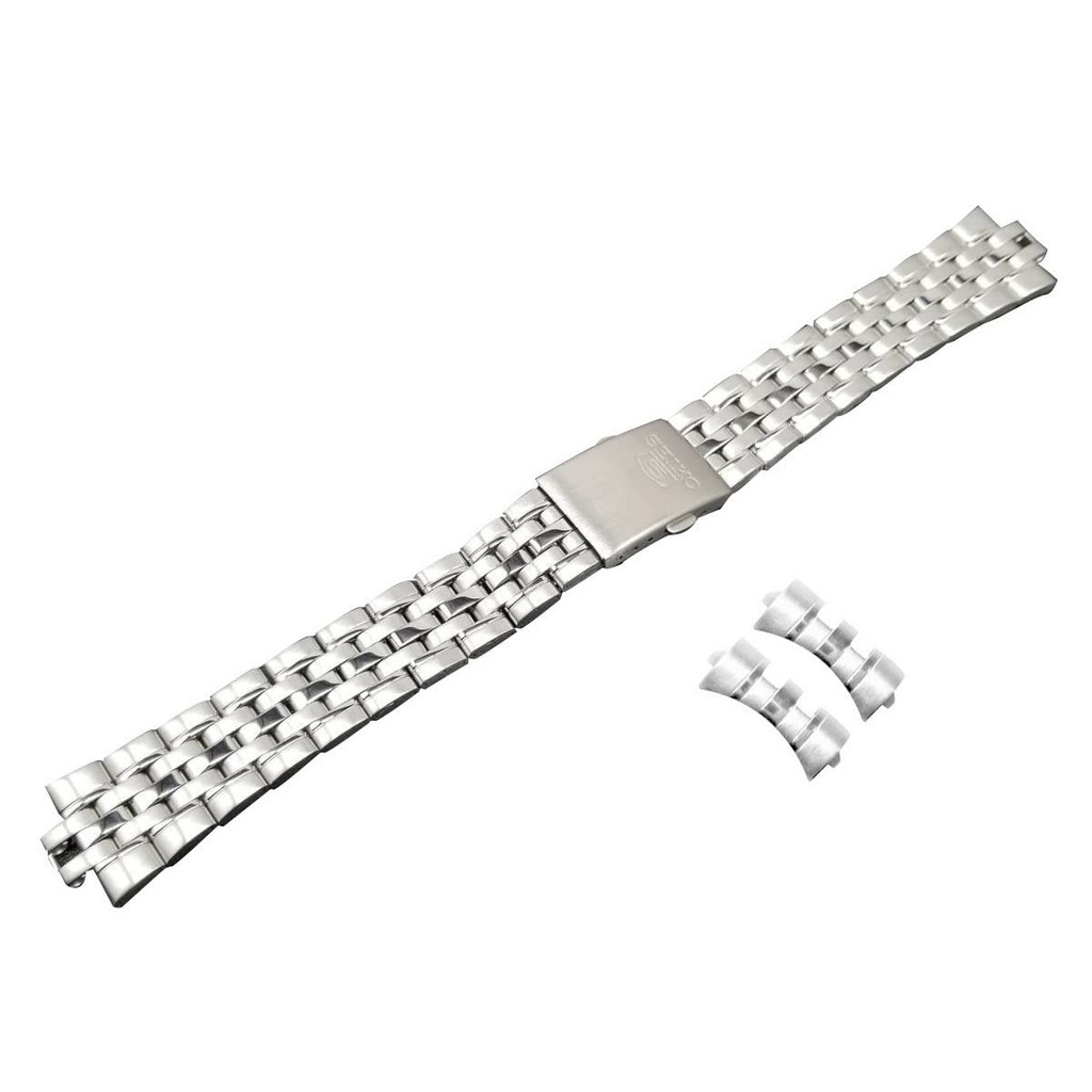 [ไซโก] 5 สายนาฬิกาสตีล 18มม. 3246JZ / SNK355KC, SNK377KC เป็นต้น + หนังเซม 100x150มม.