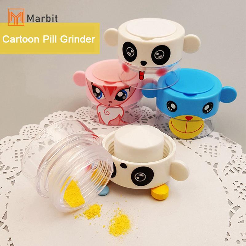 Marbit มัลติฟังก์ชั่แบบพกพาผงแท็บเล็ตเครื่องบดผงเครื่องตัดยายายากล่อง Splitter เก็บ Pill Crusher พลาสติกบดกล่อง null