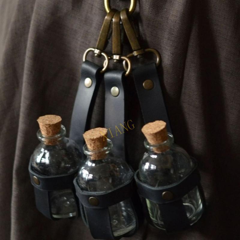 XGB Wizard Cork Potion Bottle Halloween Wizard Potion Bottles Witch Potion Glass Holder with Cork St