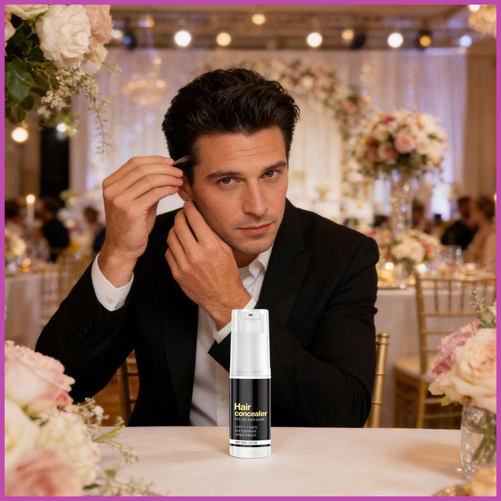 คอนซีลเลอร์หนังศีรษะสําหรับผมบาง Root Coverage Hairline คอนซีลเลอร์ 50g ผม Filling ทันที Fuller Powd