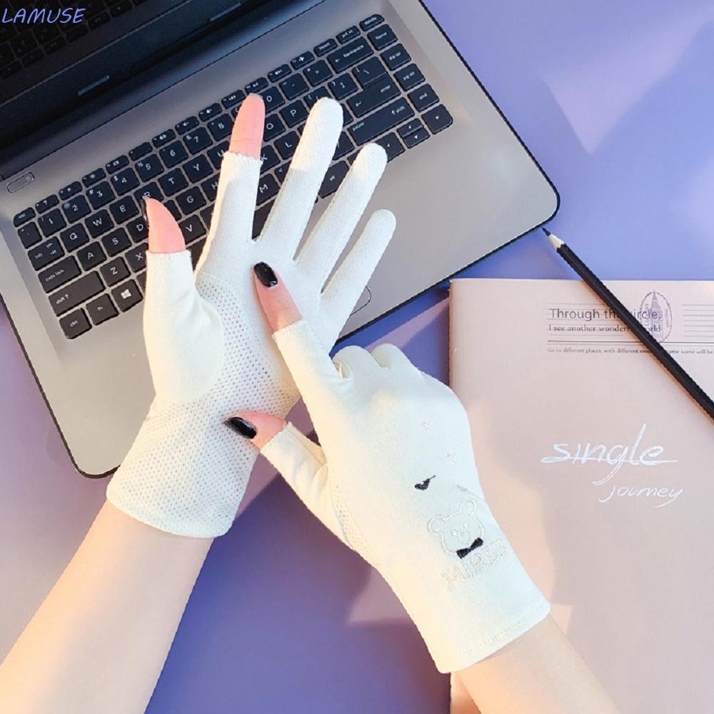 LAMUSE Five Fingers Mitts ต้าน UV ออกแบบแฟชั่นสำหรับการปั่นจักรยาน