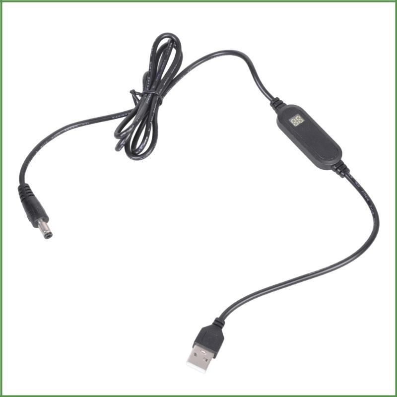 BON 5V USB เป็น 12VDC Power Converters สายเคเบิลความยาว 120 ซม. สําหรับกล้องลําโพงพัดลมเราเตอร์