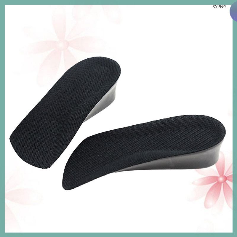 ความสูงเพิ่ม Insoles Lift Heel Lift Inserts สําหรับผู้ชาย 15.50X7.80X4.00CM สีดํา shaoyiping