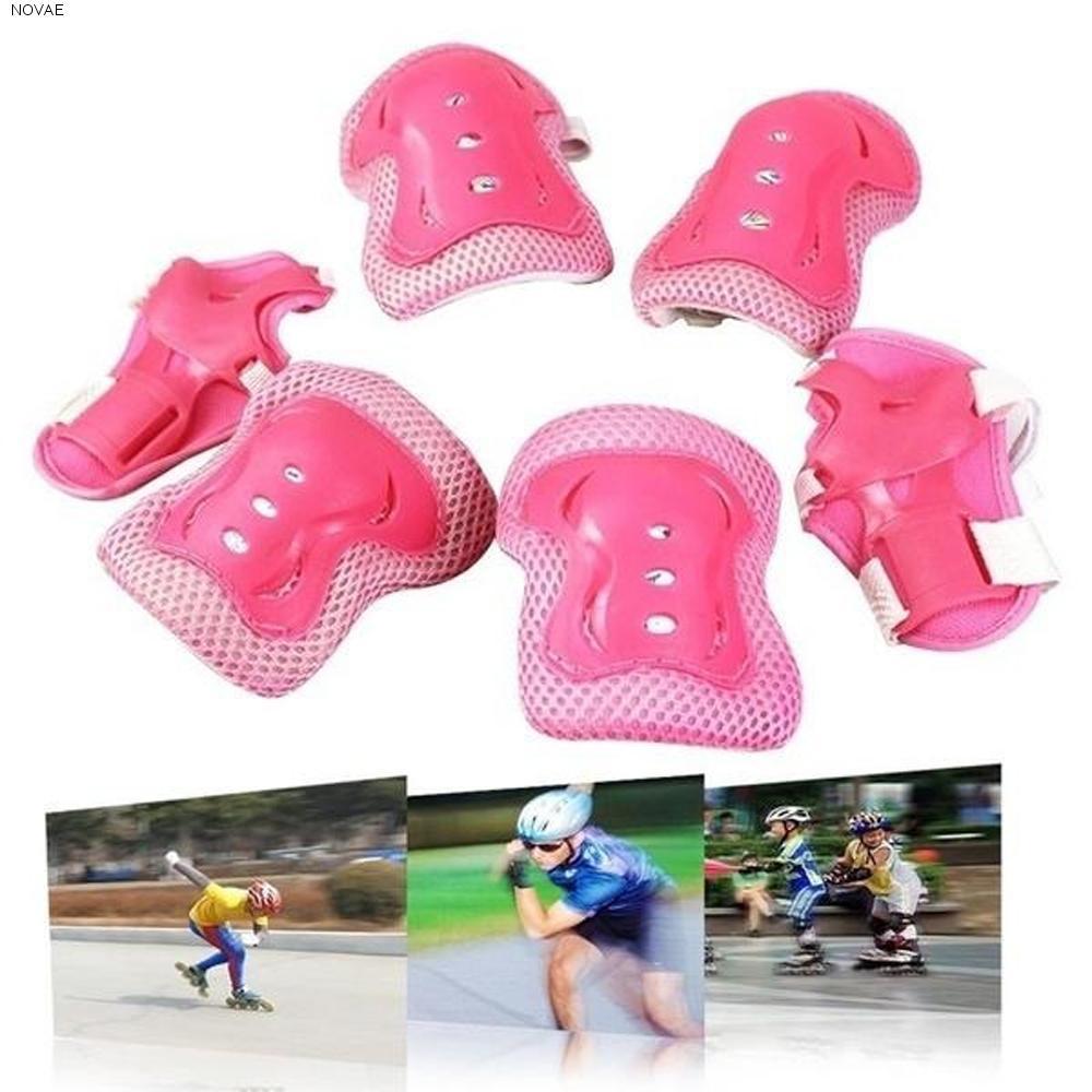 ชุดอุปกรณ์ป้องกัน.inline.skate.สำหรับเด็ก 6 ชิ้น/เซ็ต ใช้งานได้กับการเล่นinline skateและrollerboard