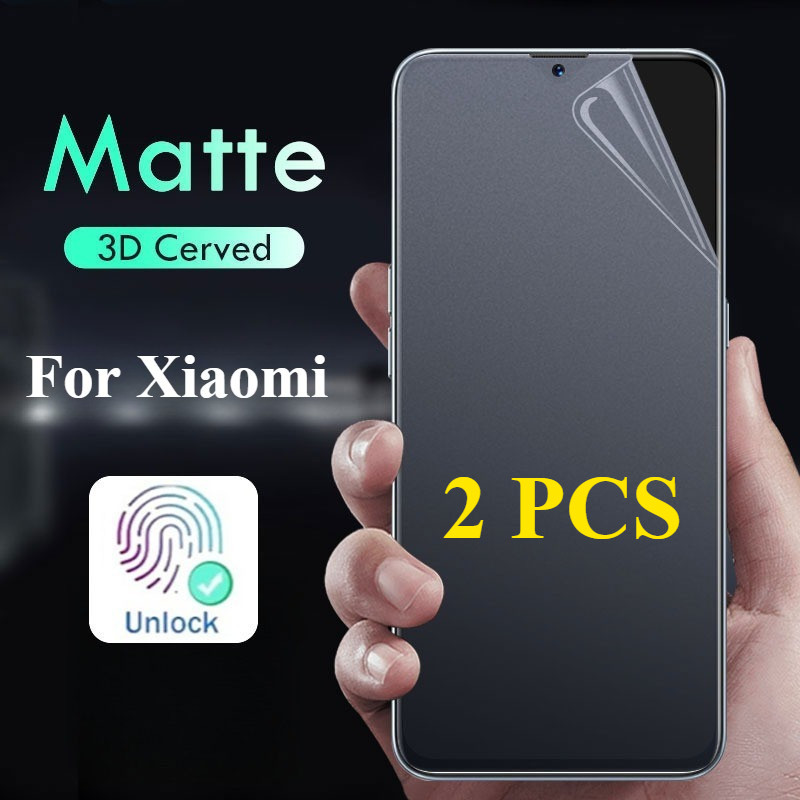 2PCS Matte Hydrogel ฟิล์มสําหรับ Xiaomi Redmi หมายเหตุ 15 14 13 12 12s Pro Plus Soft โทรศัพท์ป้องกันหน้าจอฟิล์ม