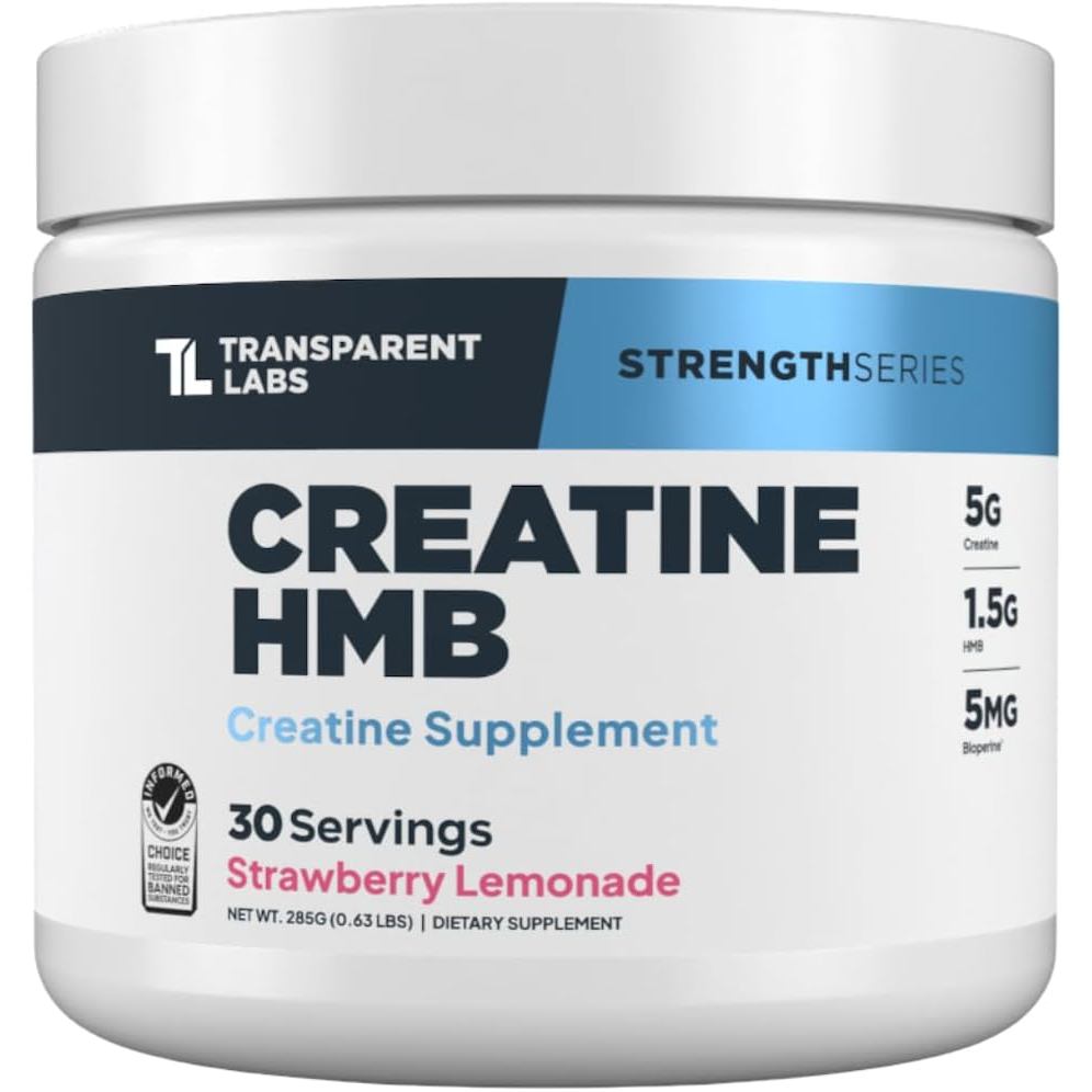 Transparent Labs Creatine HMB - Creatine Monohydrate Powder with HMB for Growth เพิ่มความแข็งแรง เอา