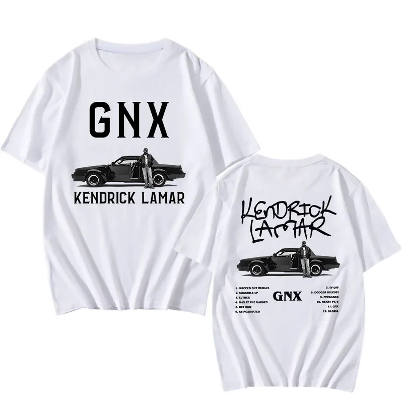 เสื้อยืด Kendrick Lamar X SZA GrandNational Tour ลายกราฟิกอัลบั้ม GNX เสื้อยืดผ้าฝ้ายเนื้อนุ่ม เสื้อ