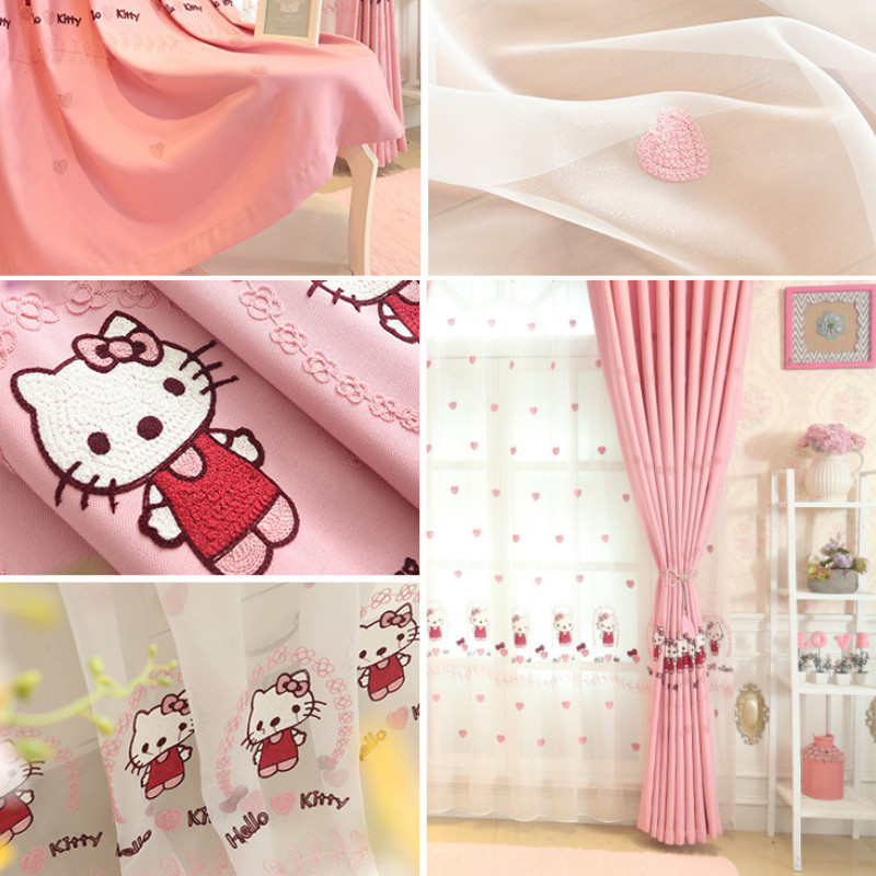 ผ้าม่านตีนตุ๊กแกสองชั้น ป้องกันรังสียูวี (มีสีขาวและชมพู) รูปที่ 4