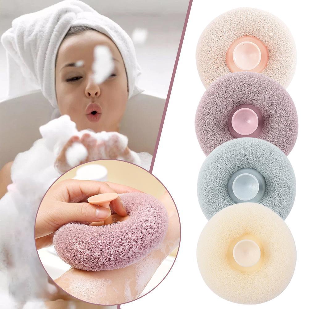 3d Bath Ball พร้อมถ้วยดูด Rich Foaming Bo Dy Scrubber ฝักบัวนวดบอล Exfoliating L3c4