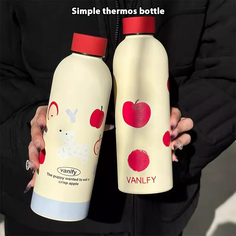 [พร้อมส่ง🇹🇭] กระบอกน้ำเก็บอุณหภูมิ 500ml ขวดกระบอกน้ำ สแตนเลส304 แก้วน้ำเก็บความเย็น กระติกเก็บความเย็น T01288