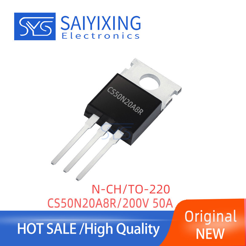 5PCS ใหม่ CS50N20A8R บรรจุภัณฑ์ TO-220 CS50N20 A8R 50N20 MOSFET ทรานซิสเตอร์
