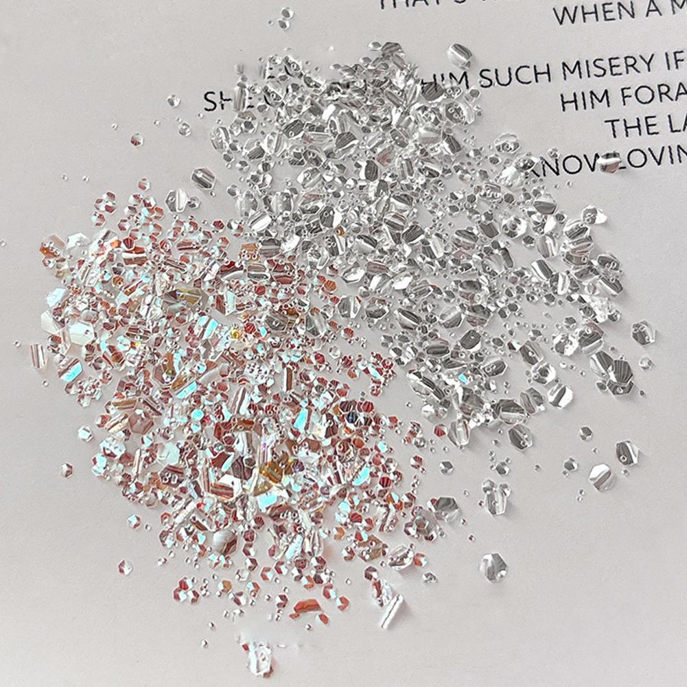 Flashy Nail Glitter พรีเมี่ยม อเนกประสงค์ หรูหราเบา Instagram-Inspired Handmade Decorative & U3D9