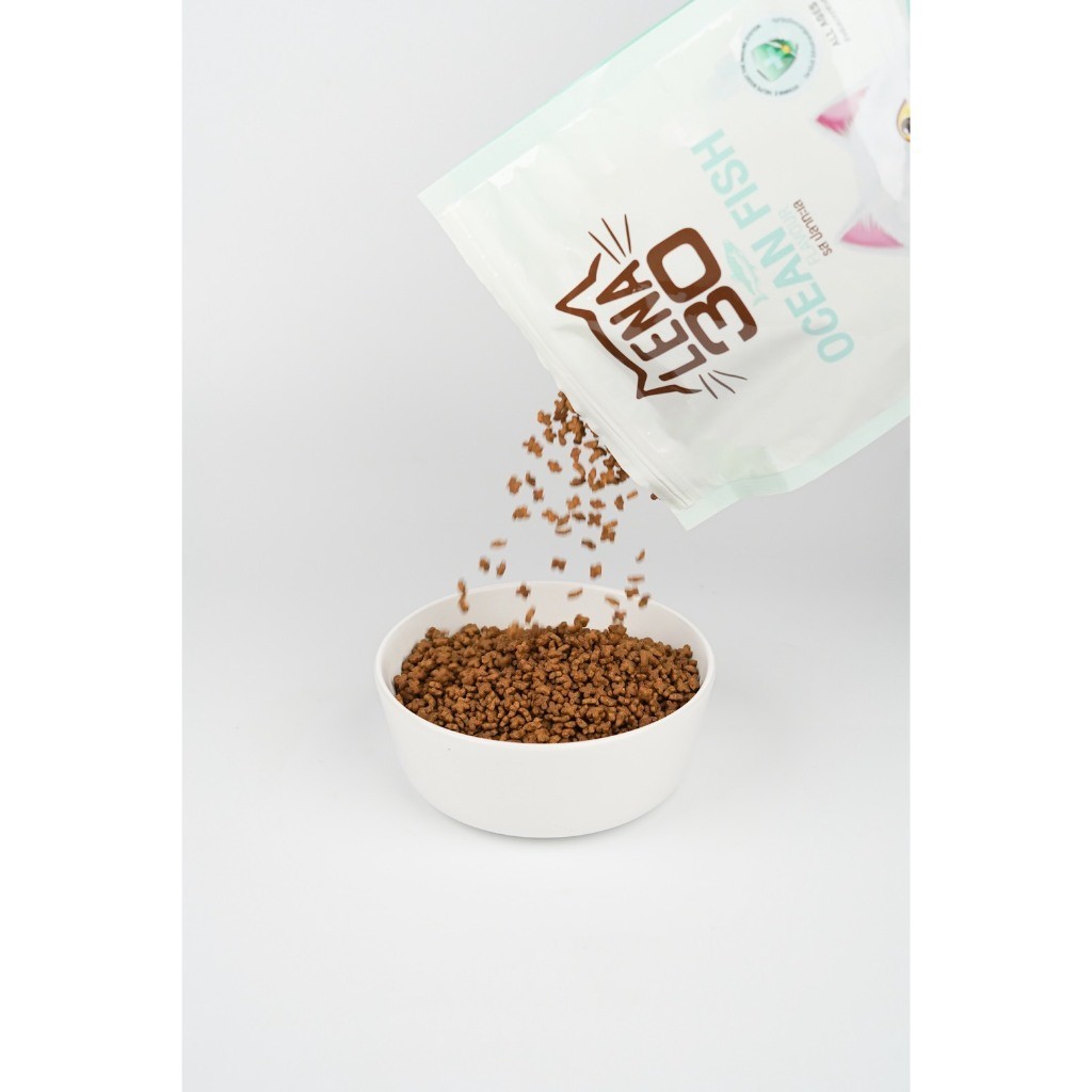 LENA Cat Food เลน่า อาหารเม็ดแมว รสปลาทะเล สำหรับแมวทุกช่วงวัย เม็ดแมว ถุงแบ่ง 1kg ราคา ถูกที่สุด ดีลบีเคเค แกลเลอรีภาพที่ 7