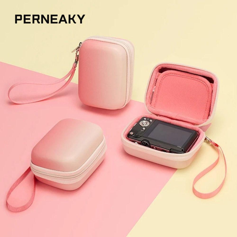 PERNEAKY กระเป๋ากล้องดิจิตอล, PU Mini Hard Cover, Anti-shock น้ําหนักเบาอุปกรณ์เสริมสําหรับกล้อง ZV-