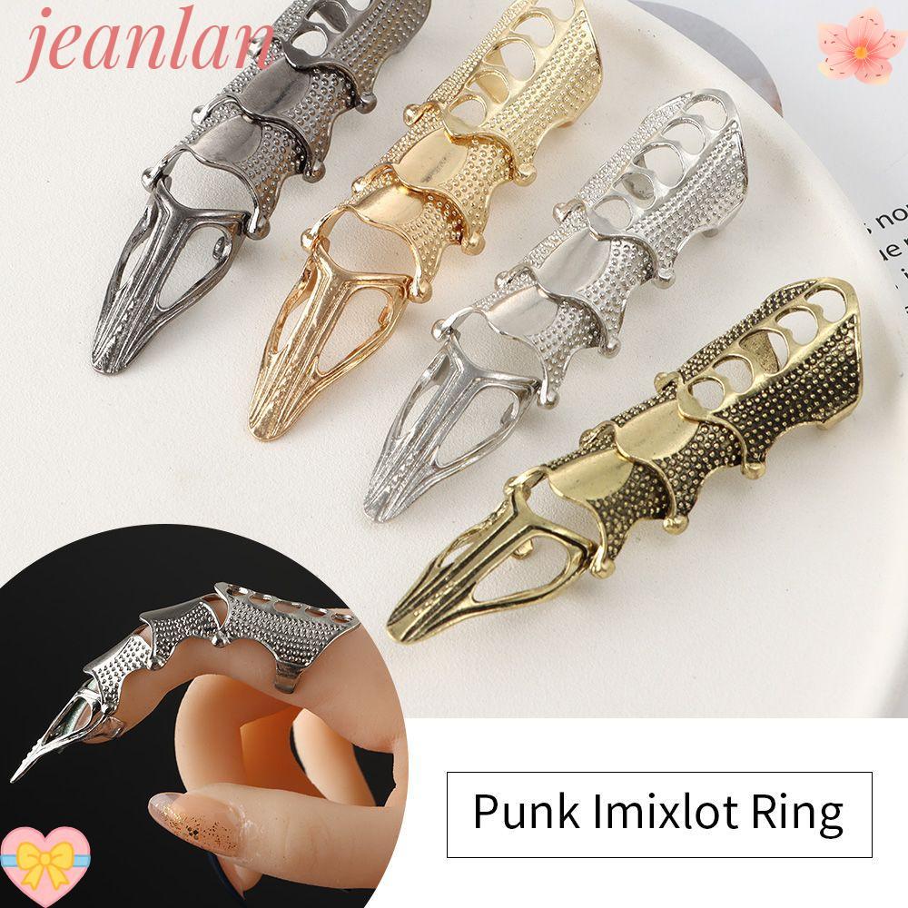 JLAN Finger Claw Ring Knuckle แฟชั่น Metal Rock Scroll