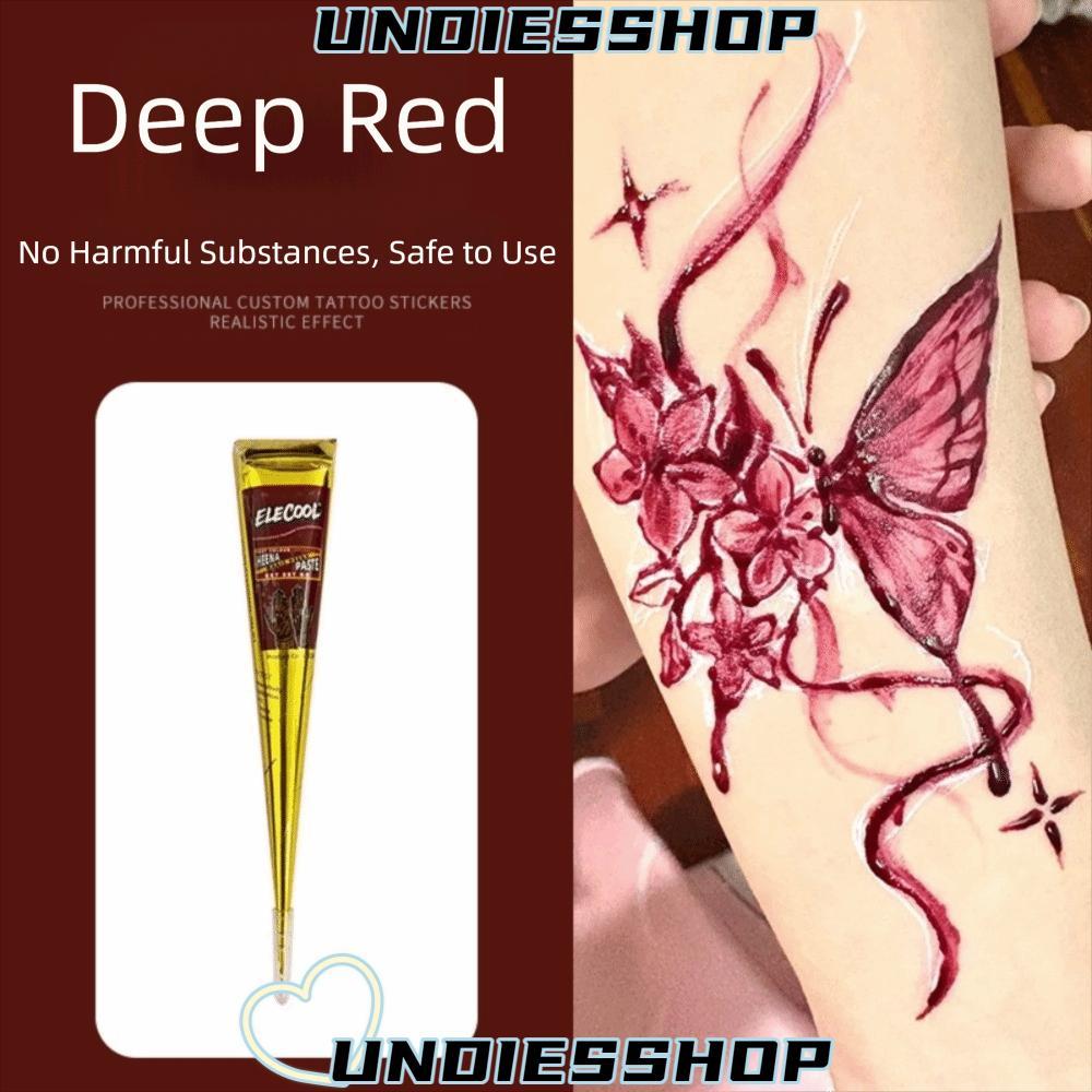 HENNA CREAM FOR TEMPORARY TATTOOS - EASY TO USE BLACK AND BROWN HENNA PIGMENTS