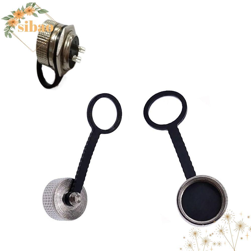 SIBAO Aviation Connector Plug Cover, โลหะกันน้ําฝุ่นโลหะหมวก, GX16 ฝุ่นหมวก GX16 น้ําหนักเบายาง Circ