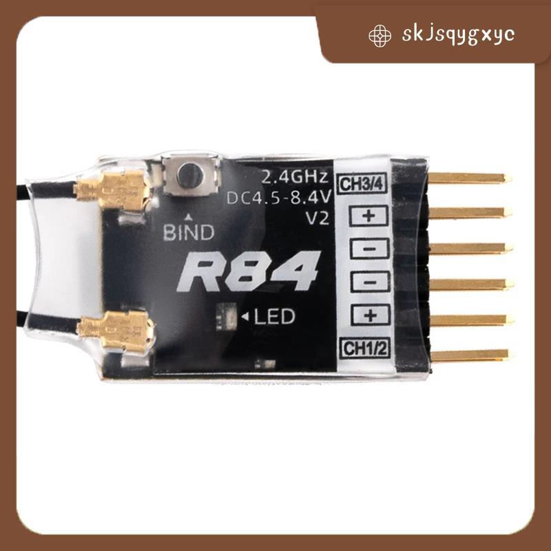 skjsqygxyc สําหรับ R84 V2 4CH ใช้งานร่วมกับ PWM RC Receiver สําหรับ D8 D16 SFHSS TX12 T16S เครื่องส่