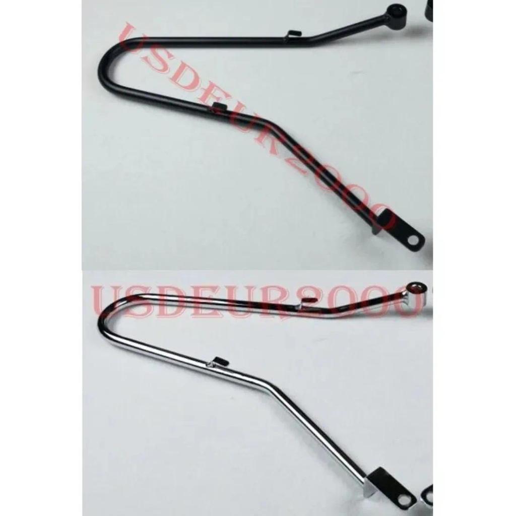 รองรับกระเป๋าข้างราง Pannier ด้านซ้าย/ขวาสำหรับ Triumph Bonneville T100 Thruxton Scrambler 900 01-15