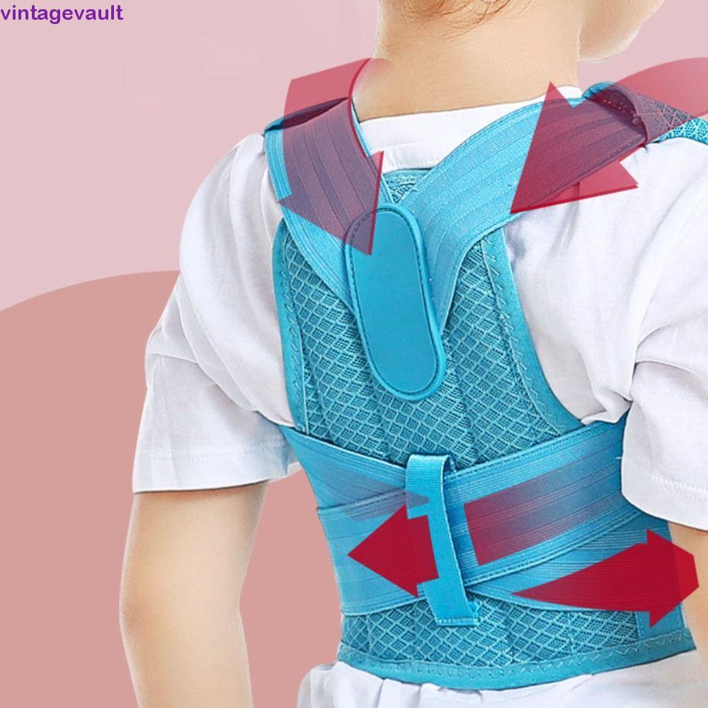 VINTAGEVAULT Back Straightener, EVA ปรับ Back Posture Corrector, Posture Corrector ผู้หญิงโพลีเอสเตอ