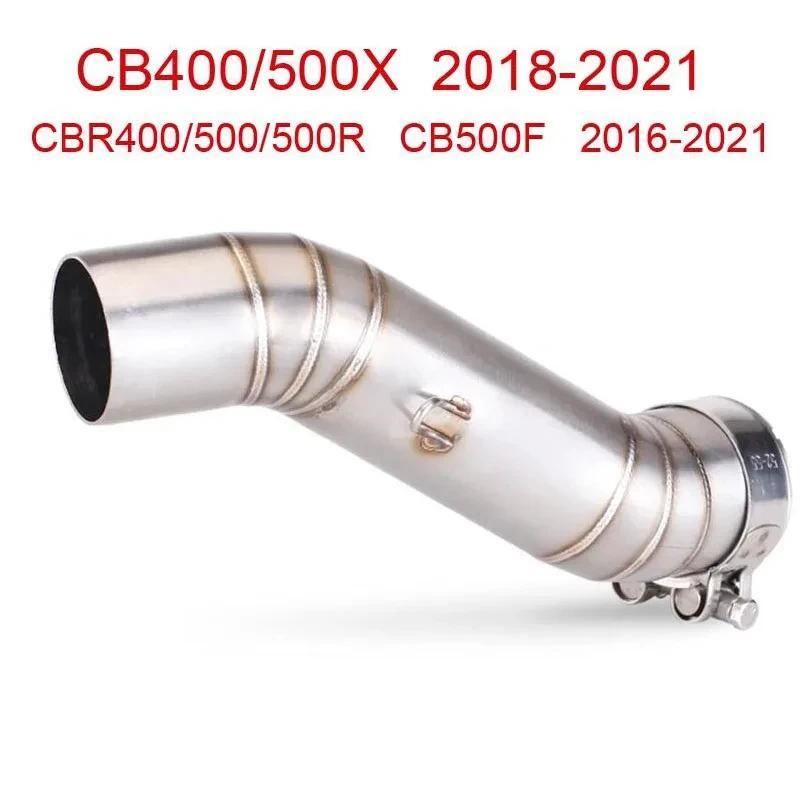 สำหรับ Honda CB400 CBR400 CB500F CB500X CBR500 CBR500R 2016 - 2022 รถจักรยานยนต์ไอเสียหนี Moto กลางล