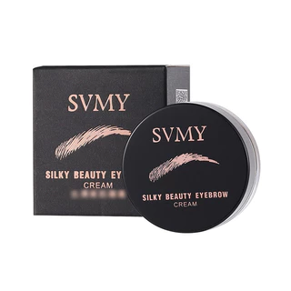 SVMY เจลเขียนคิ้วตลับ พร้อมแปรง เนื้อครีม เกลี่ยง่าย กันน้ำ ติดทน ขนาด 6 กรัม