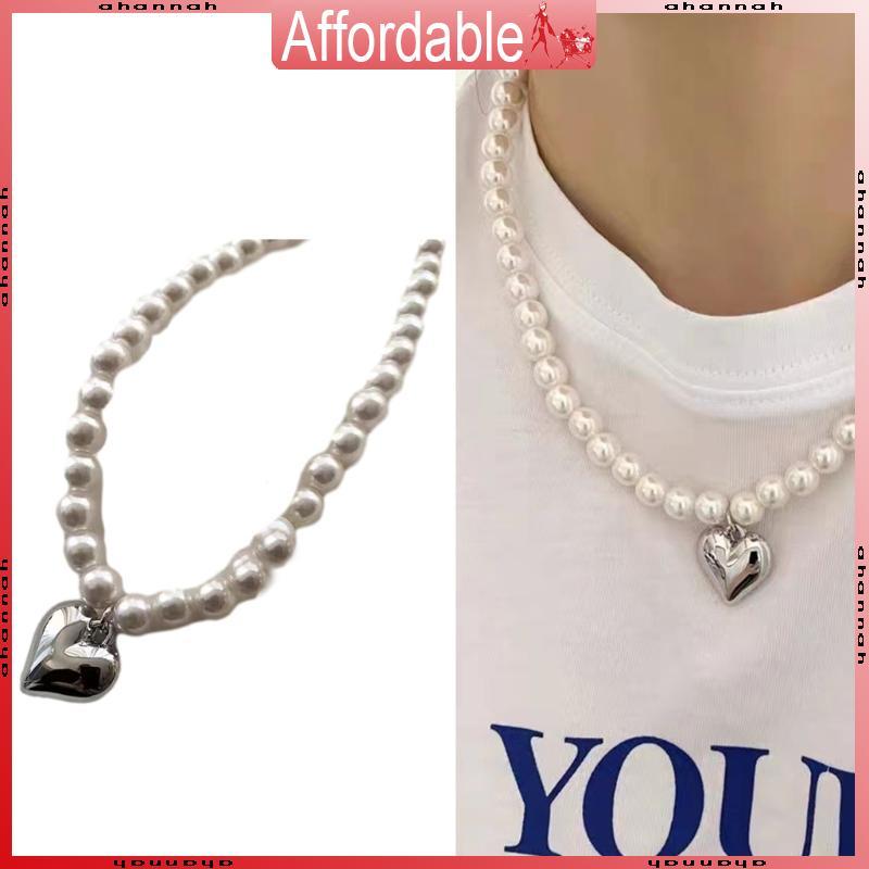 AH เครื่องประดับคอ CCB วัสดุสร้อยคอไข่มุกมีสไตล์เหมาะสําหรับผู้หญิงทันสมัย