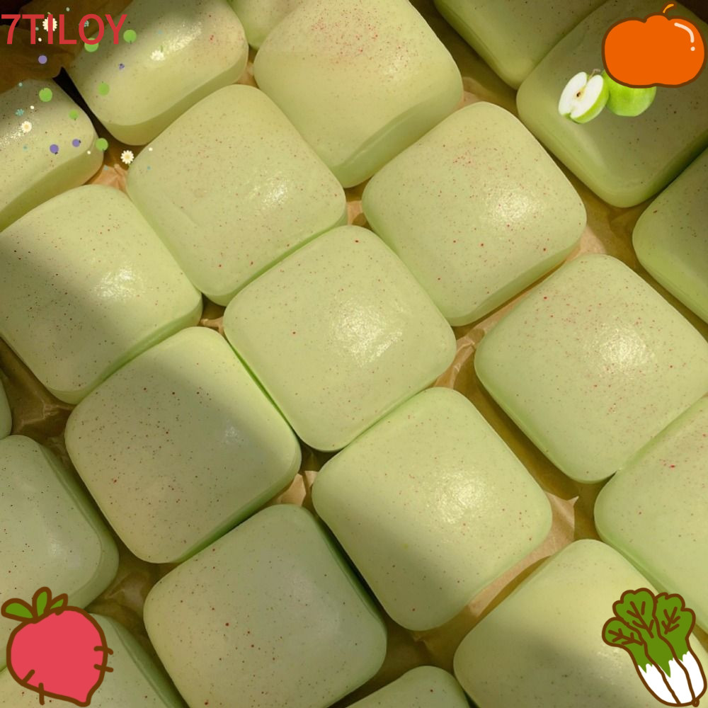 7TILOYSHOP Sensory Fidget ของเล่นบรรเทาความเครียด ​​ของเล่นบีบขนมปังสี่เหลี่ยมจําลองปลอดสารพิษของขวัญสกุชชี่น่ารักขนมปังปิ้งขนาดเล็กของเล่นที่เพิ่มขึ้นช้าความวิตกกังวลสมาธิสั้น