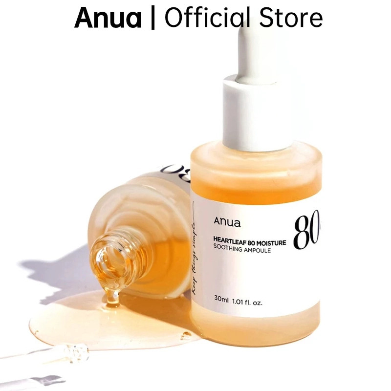 Anua Heartleaf 80% Moisture Soothing Ampoule Repair Soothing Moisturizer For Dry Sensitive Skin