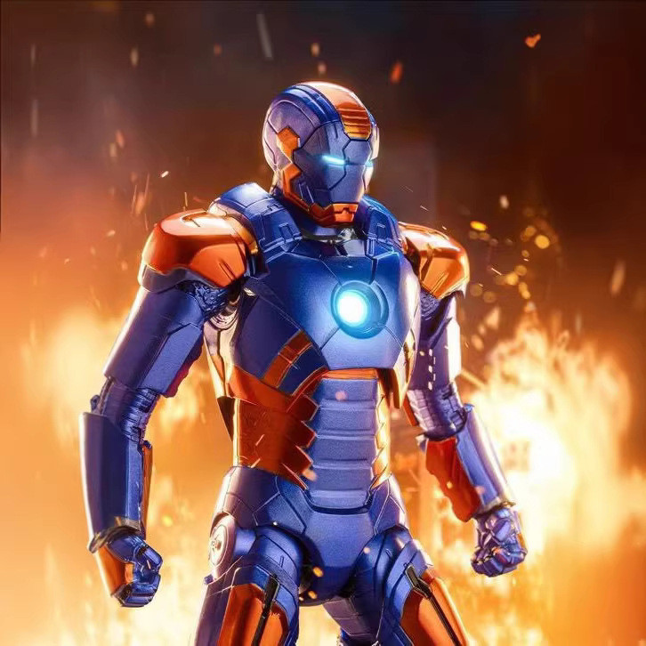 Original ZD ของเล่น Iron Man Mark XXVII Disco Action Figure Movable Joint Robot Armor รุ่นของขวัญวัน