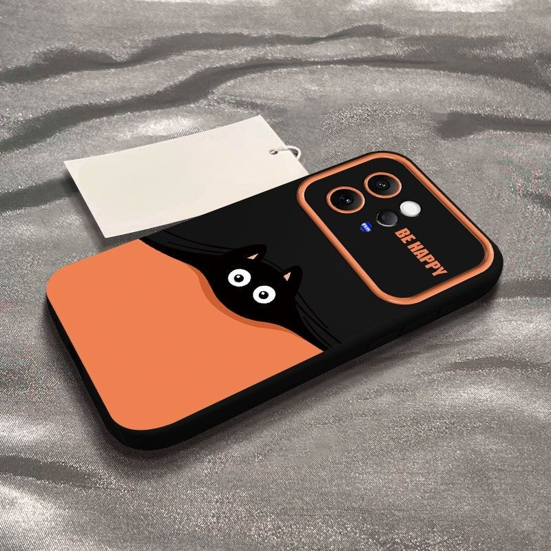 สําหรับ Vivo V70 เคส กรณีกระต่ายน่ารักแมวดําเคสโทรศัพท์ส่วนบุคคล Creative ใหม่ Full-Cover ที่แม่นยําหลุมกันกระแทก