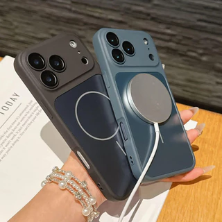เปลี่ยนทันที 17 เคสโทรศัพท์แม่เหล็กสําหรับRealme C53 C51 หมายเหตุ 50 หน้าต่างขนาดใหญ่AG Matteแม่เหล็กTPUเคสโทรศัพท์เลนส์ป้องกัน