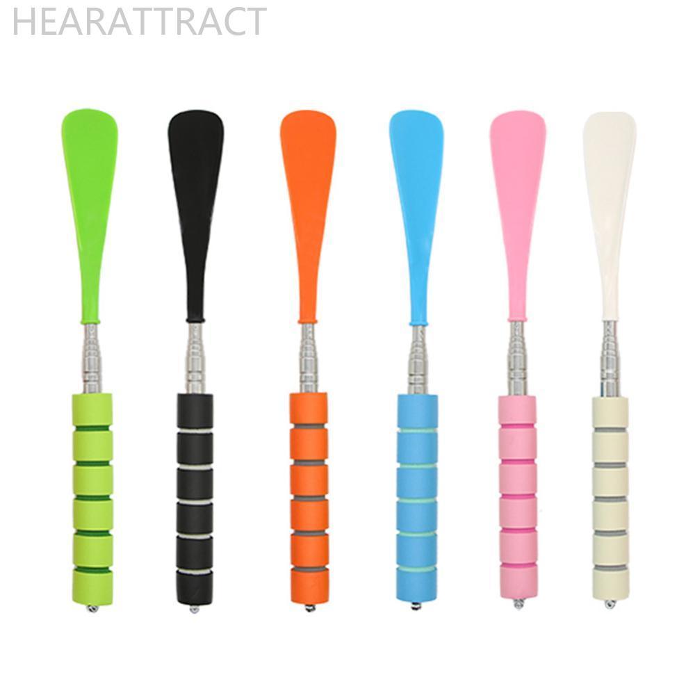 HEARATRACT ยาวปรับ Retractable Shoehorn รองเท้า Helper สแตนเลสยาว Shoehorn ทนทาน Professional Lazy S