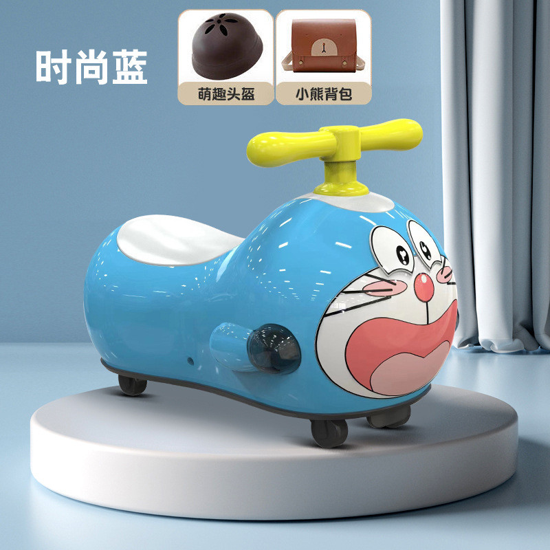 Children's Swing Car16Baby stroller with anti-rollover feature and music for 1-year-old babies