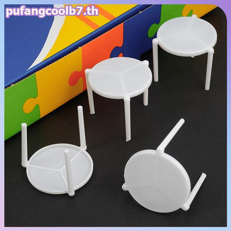 PUCOOL 100 ชิ้นพิซซ่า Saver ขาตั้งพลาสติกสีขาวขาตั้งกล้อง Sta Fixing Ra พิซซ่ากล่องผู้ถืออุปกรณ์ครัวเบเกอรี่