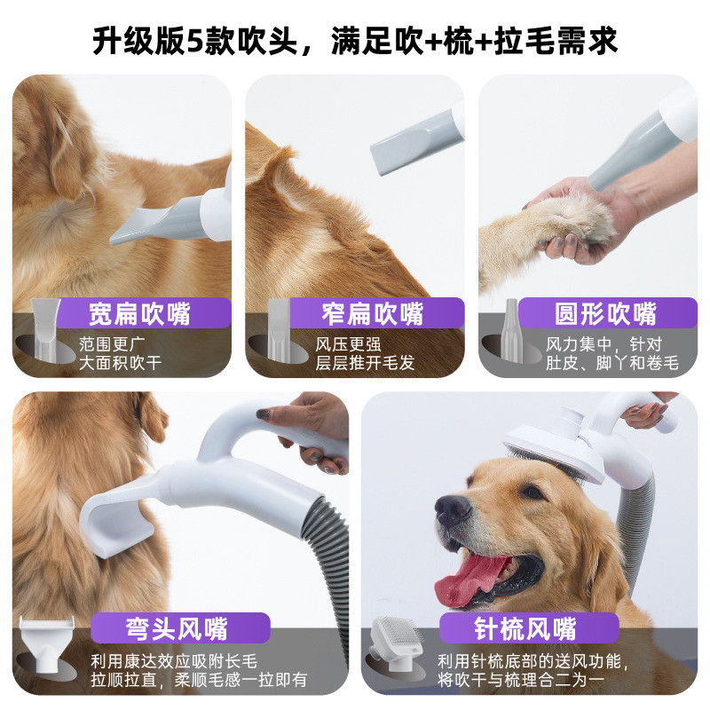 Xiaohongli Pet Water Dryer High-Power Dog Hair Dryer Special Dryer for Large Dogs Cat Hair Dryer