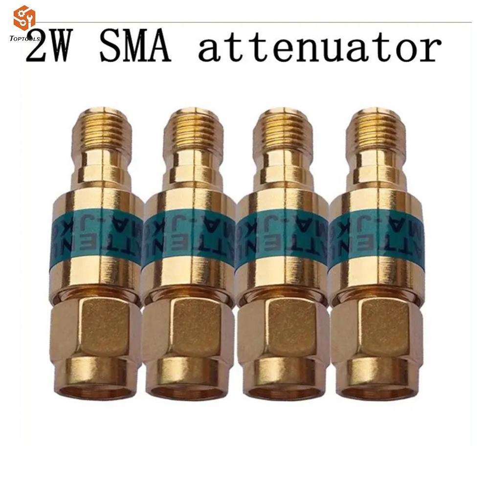 การปฏิเสธสูง SMA Attenuator 6GHz 2W Power 6dB 15dB 30dB วัสดุทองแดง