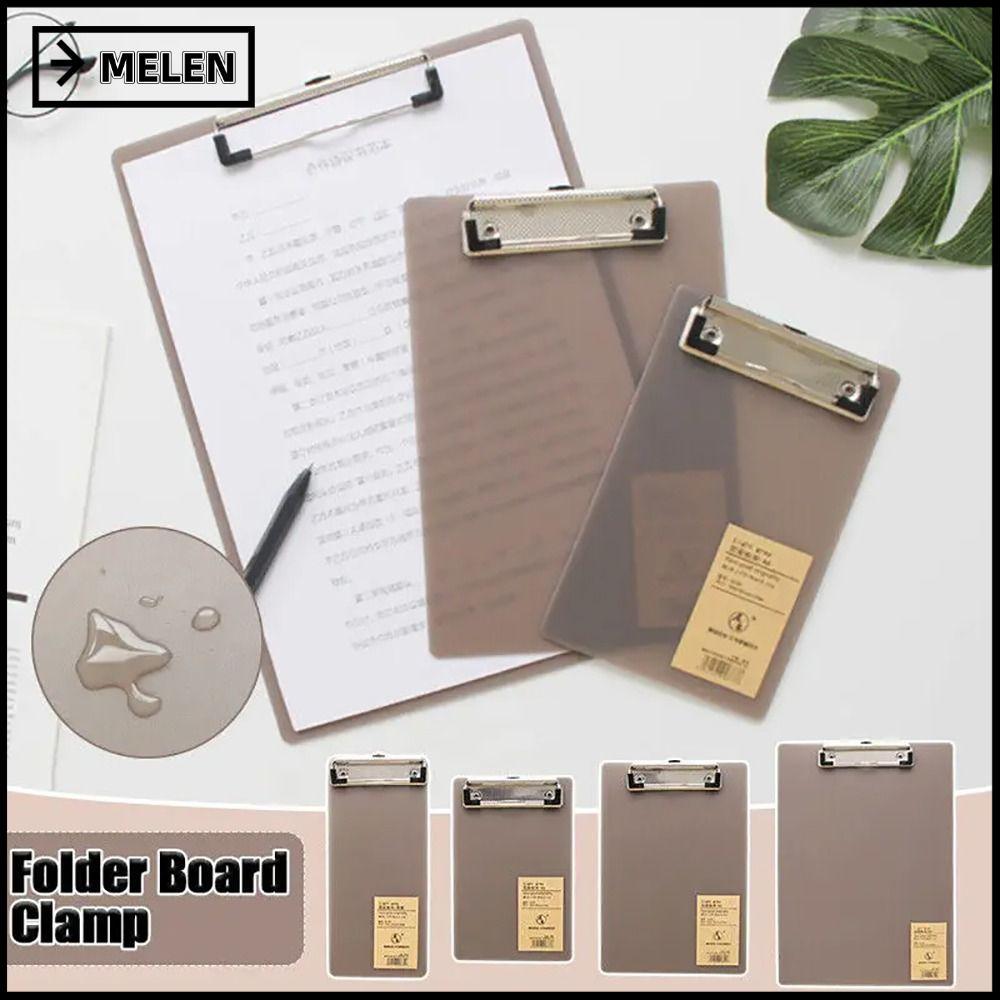 MELEN 2 ชิ้น A6/A5/A4 คลิปบอร์ด, ผู้ถือบิลตั๋วเอกสารโฟลเดอร์แฟ้มโฟลเดอร์กระดาน, แผ่นรองเขียน Notepad กระดานแขวนกระดาษแข็งเมนูคลิปหนีบกระดาษ