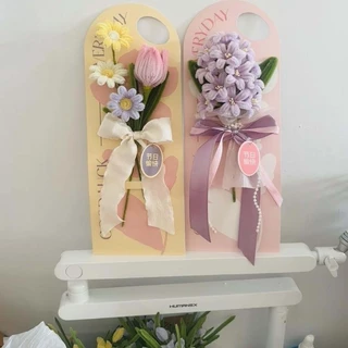 COZII การ์ดใส่ดอกไม้ DIY 5 ชิ้น 13cmx36cm กระดาษห่อดอกไม้เดี่ยว ซองใส่ดอกไม้ ห่อช่อดอกไม้ กระเป๋าวันวาเลนไทน์